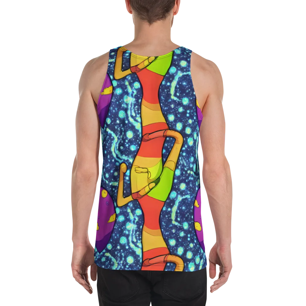 Cosmic Siblings on Men's Tank Top — Back