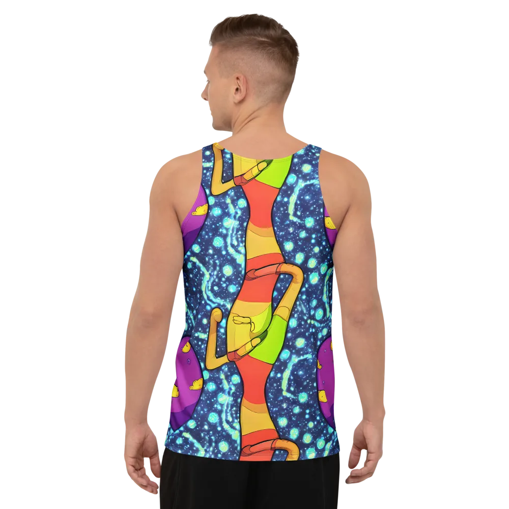 Cosmic Siblings on Men's Tank Top — Back