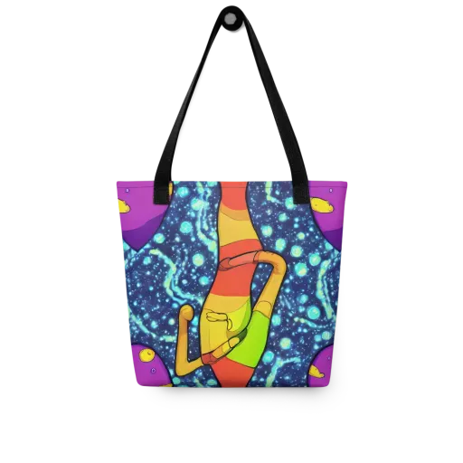 Cosmic Siblings on a Tote Bag