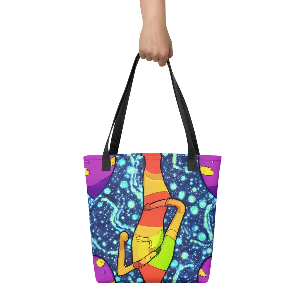 Cosmic Siblings on Tote Bag — Front