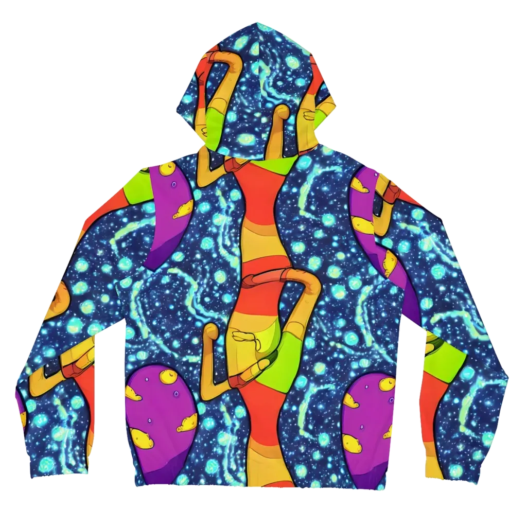 Cosmic Siblings on Women's Full-Zip Hoodie — Back