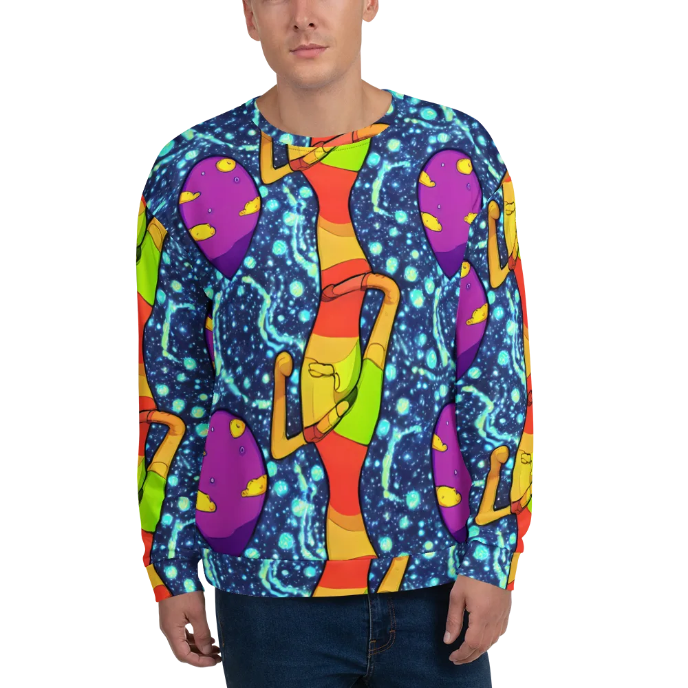 Cosmic Siblings on Sweatshirt — Front