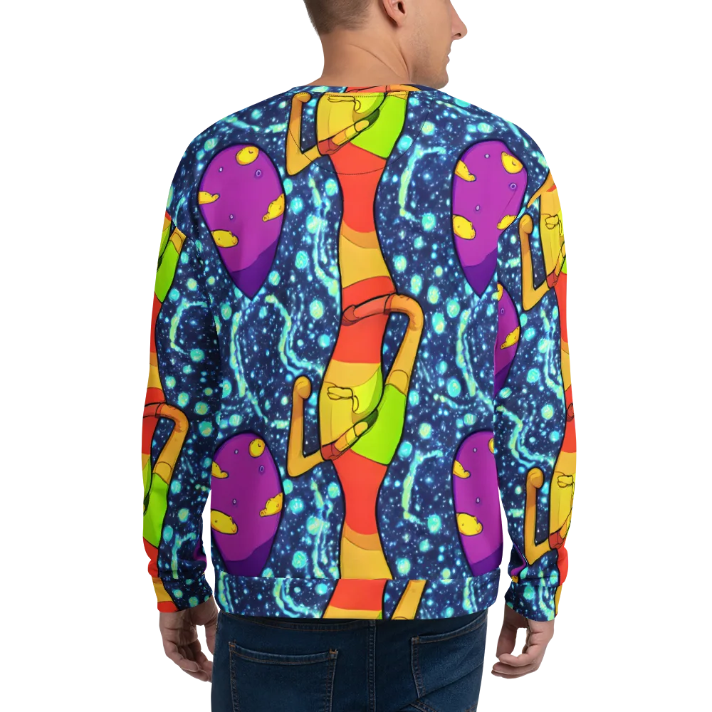 Cosmic Siblings on Sweatshirt — Back