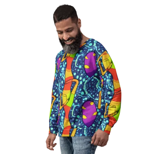 Cosmic Siblings on a Sweatshirt