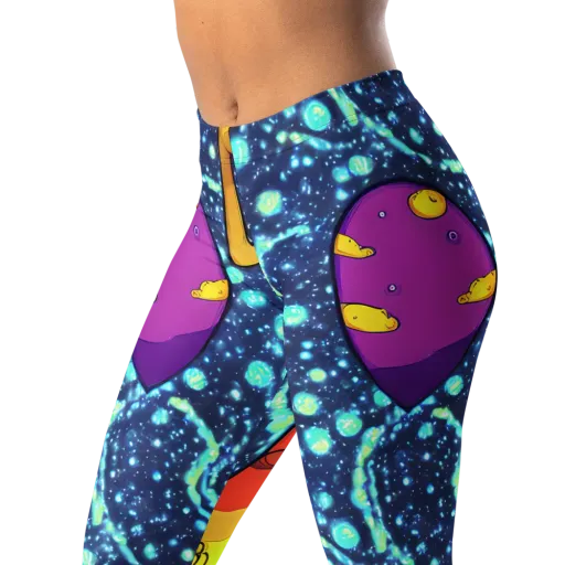 Cosmic Siblings on a Leggings