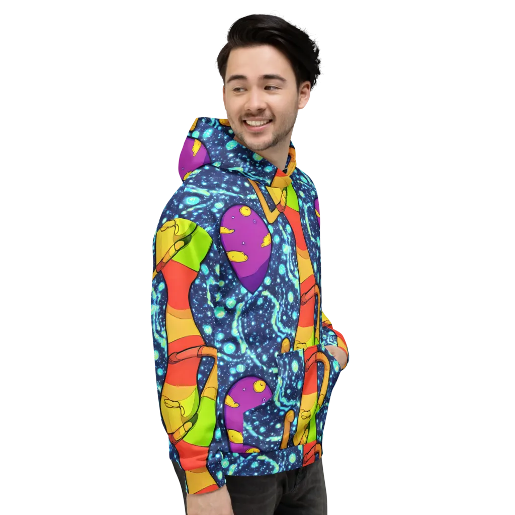 Cosmic Siblings on Hoodie — Right