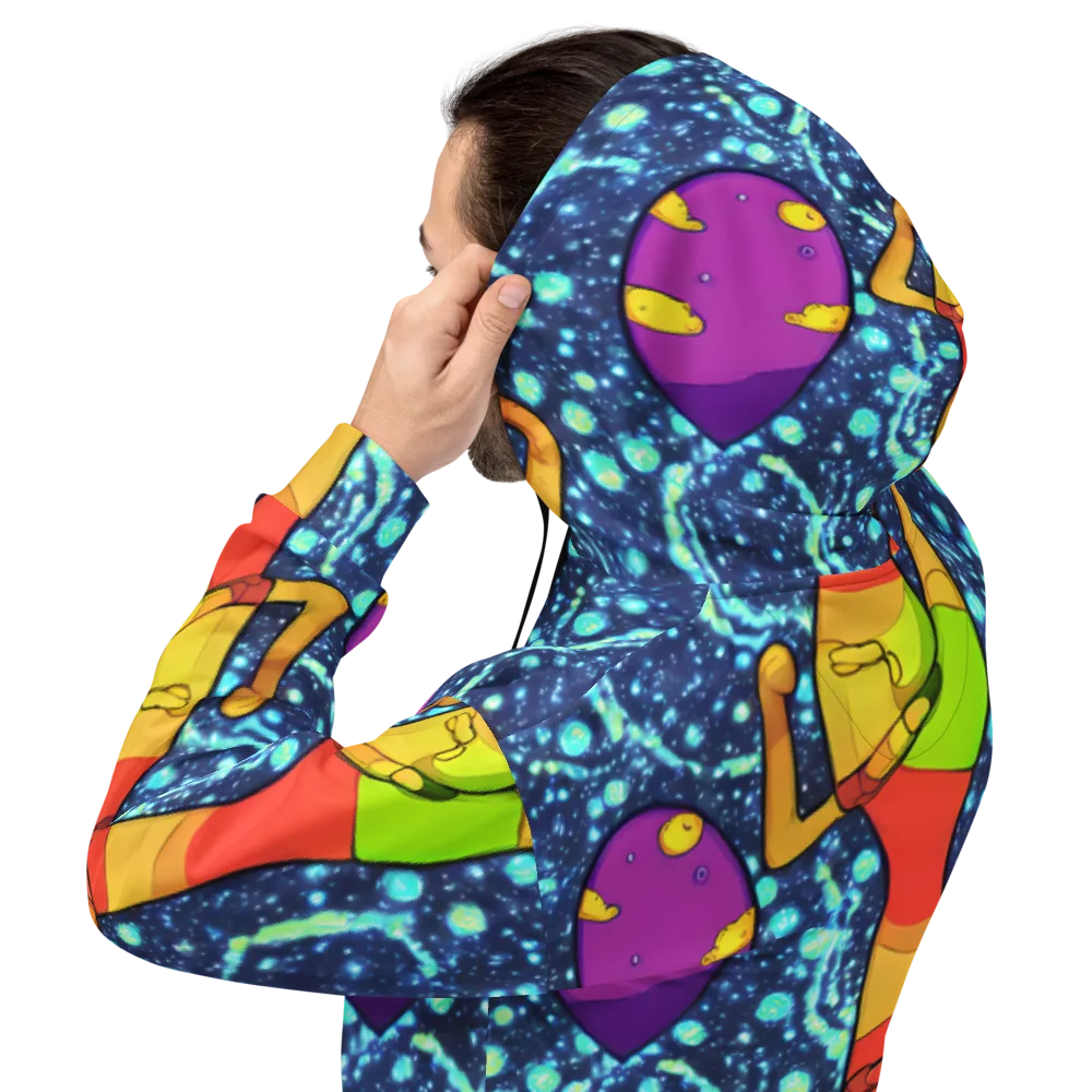 Cosmic Siblings on Hoodie — Back