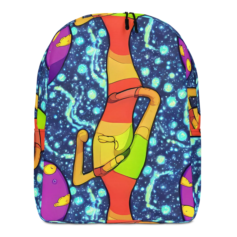 Cosmic Siblings on Minimalist Backpack — Front