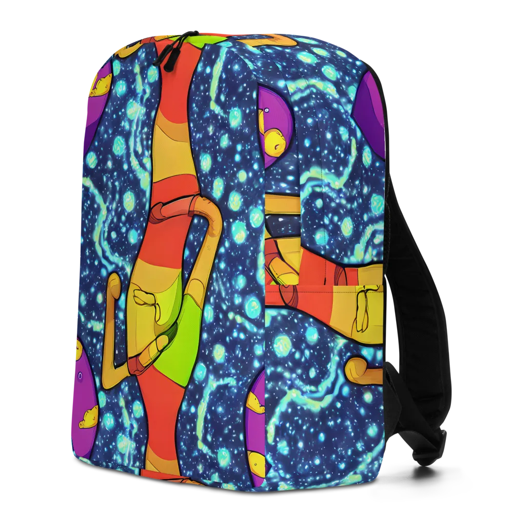 Cosmic Siblings on Minimalist Backpack — Left