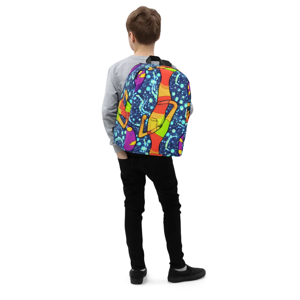 Cosmic Siblings on Minimalist Backpack — Right Front