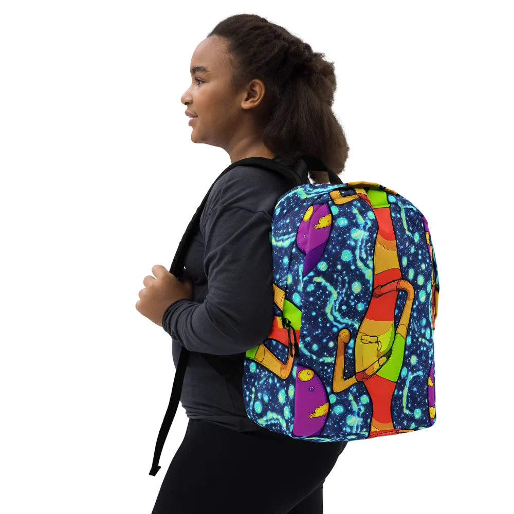 Cosmic Siblings on Minimalist Backpack — Right Front