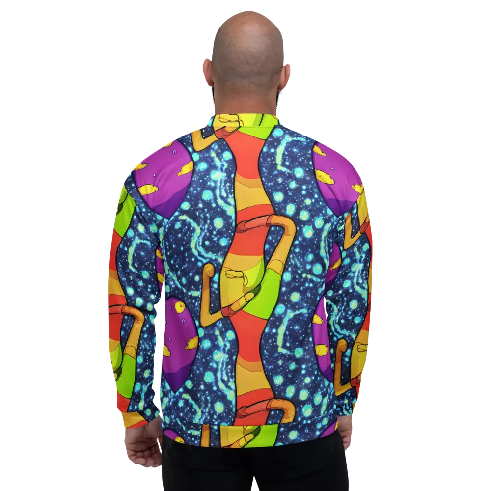 Cosmic Siblings on Bomber Jacket — Back