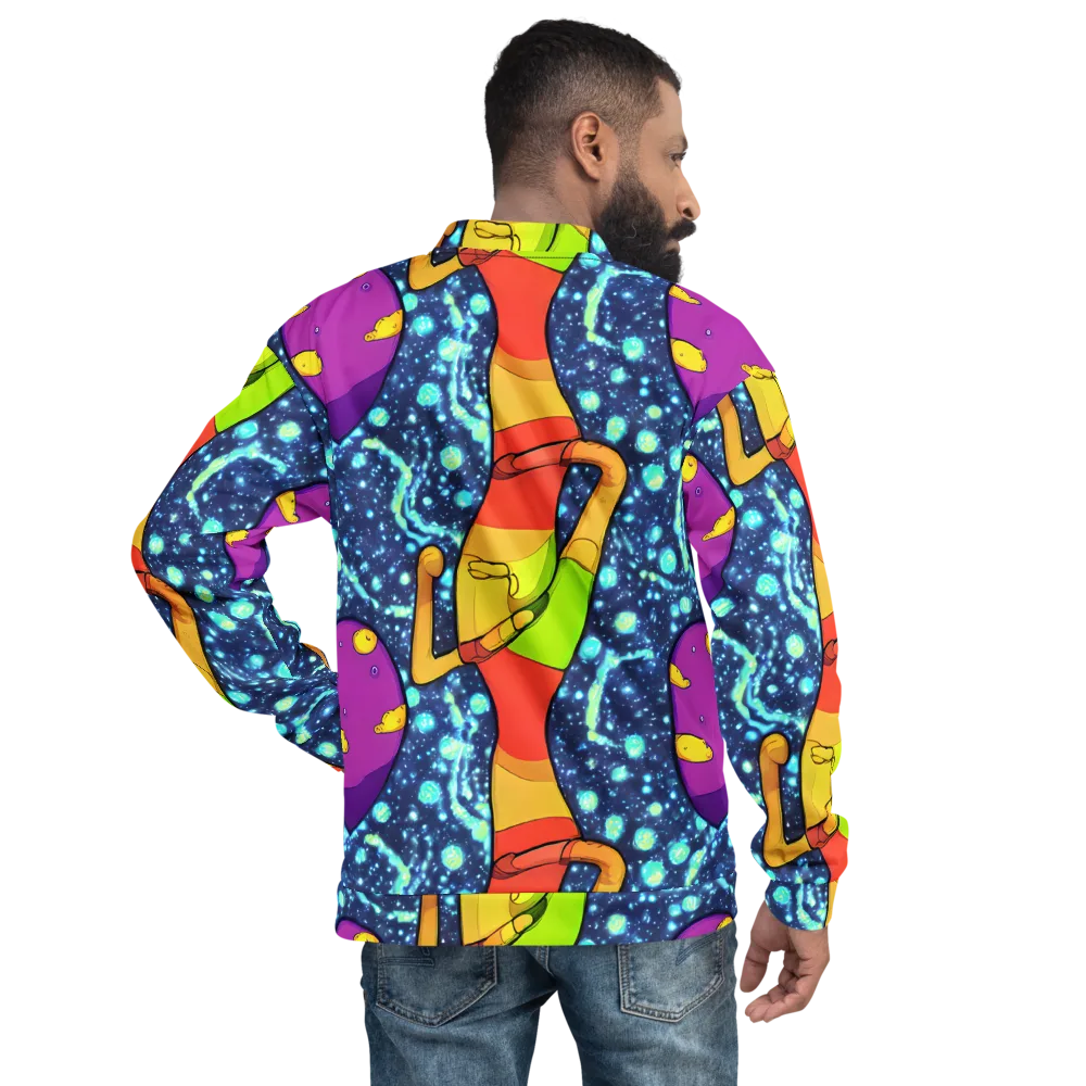 Cosmic Siblings on Bomber Jacket — Back