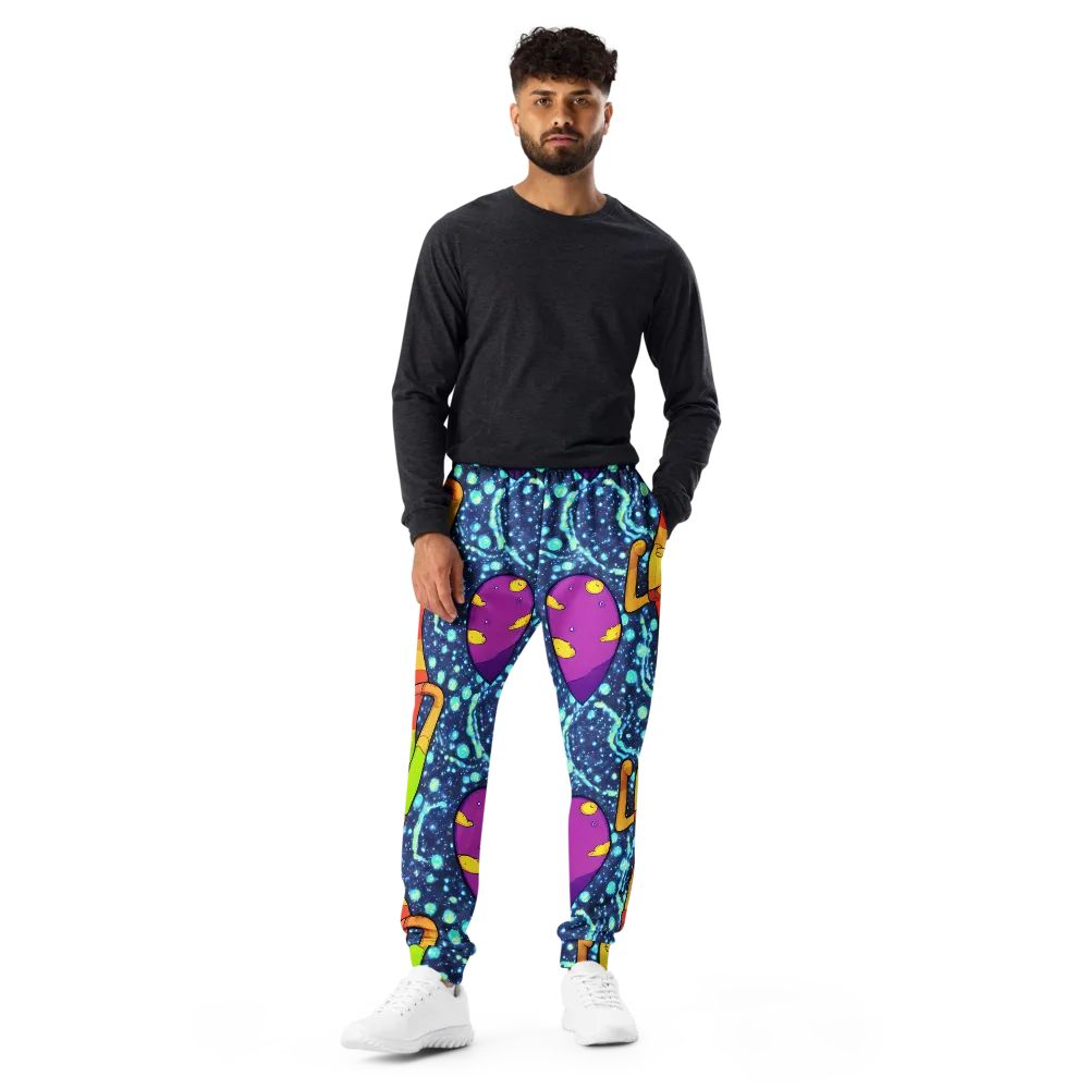 Cosmic Siblings on Men's Joggers — Front