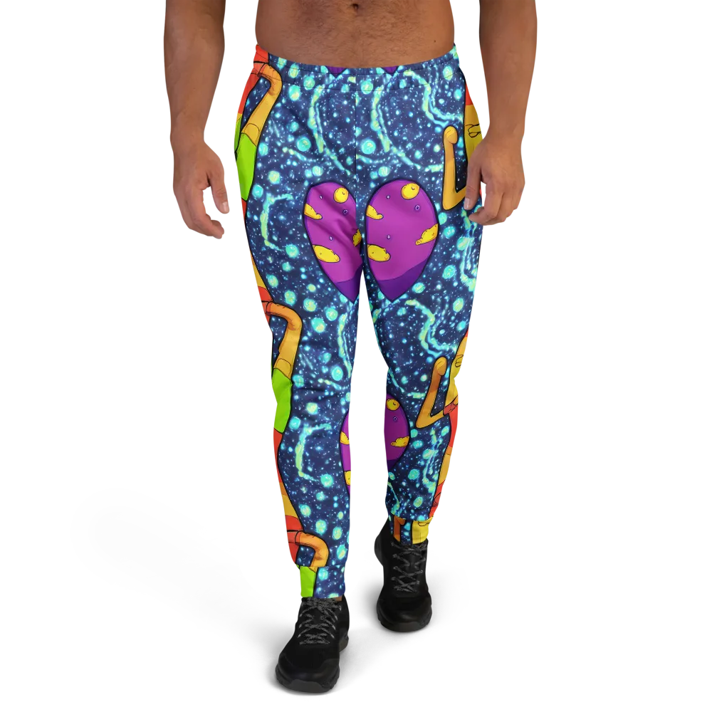 Cosmic Siblings on Men's Joggers — Front
