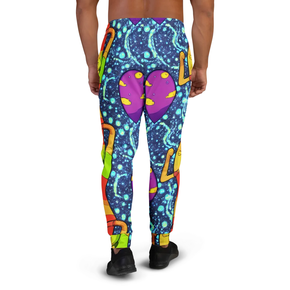 Cosmic Siblings on Men's Joggers — Back