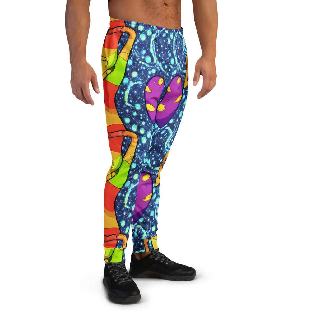 Cosmic Siblings on Men's Joggers — Right