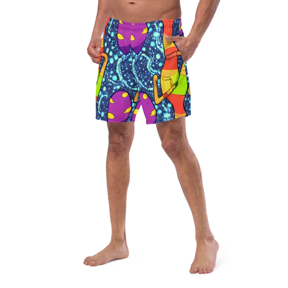 Cosmic Siblings on Swim Trunks — Left Front