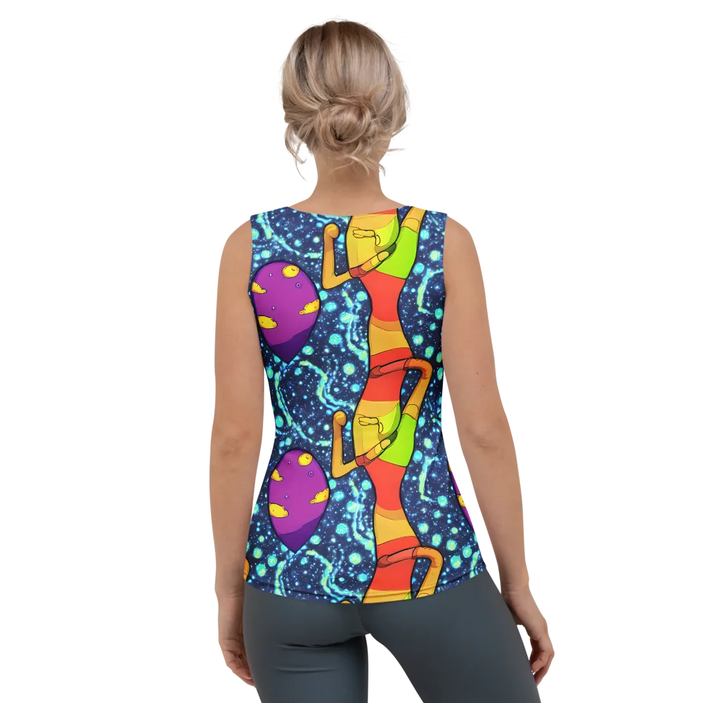 Cosmic Siblings on Women's Tank Top — Back