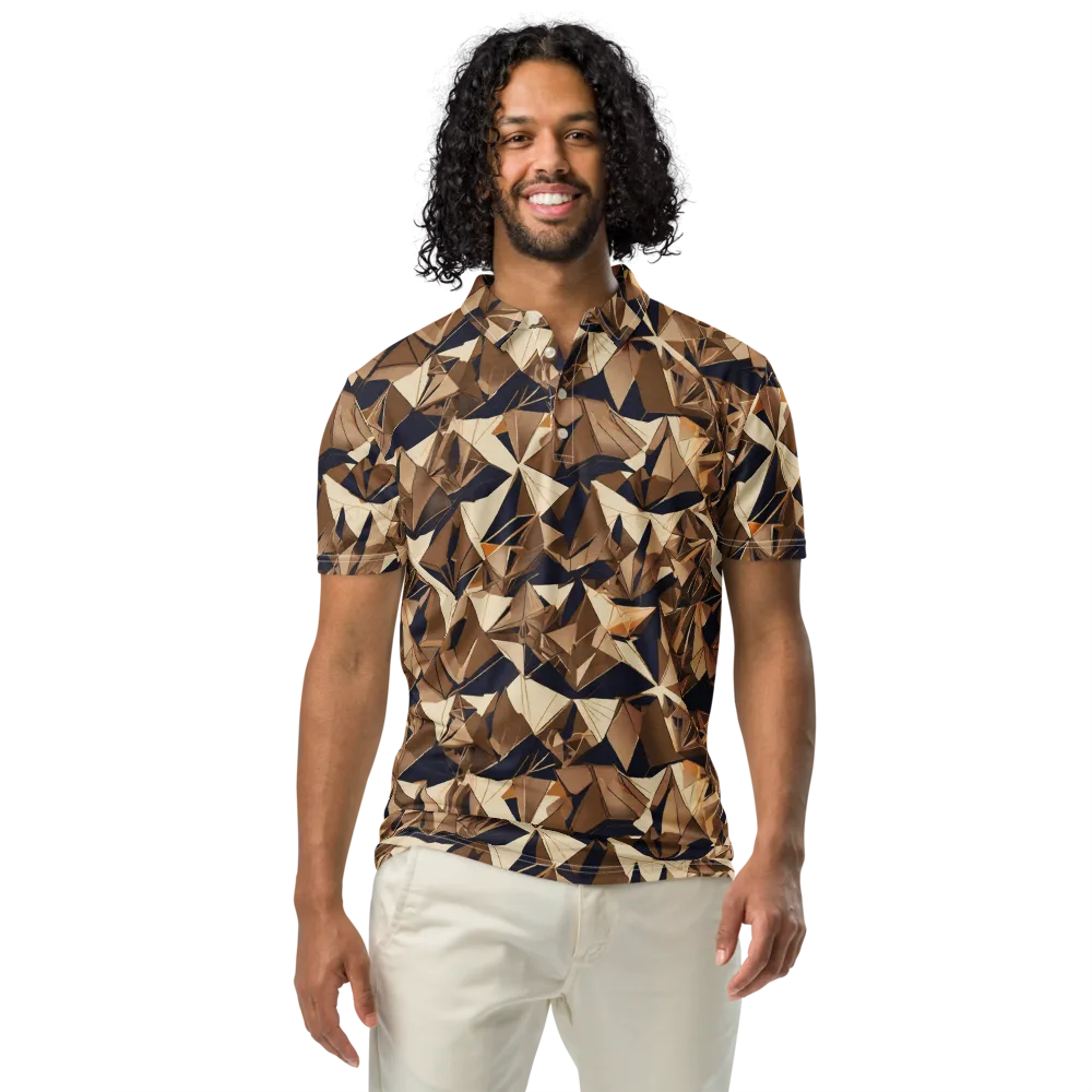 Gilded Fold on Men's Slim Fit Polo Shirt — Front