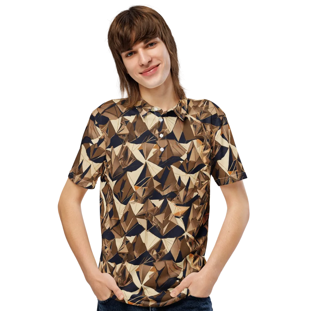 Gilded Fold on Men's Slim Fit Polo Shirt — Front