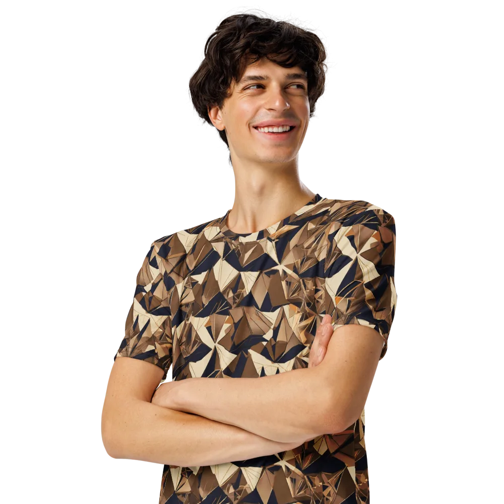 Gilded Fold on Men's Crew Neck T-Shirt — Left Front