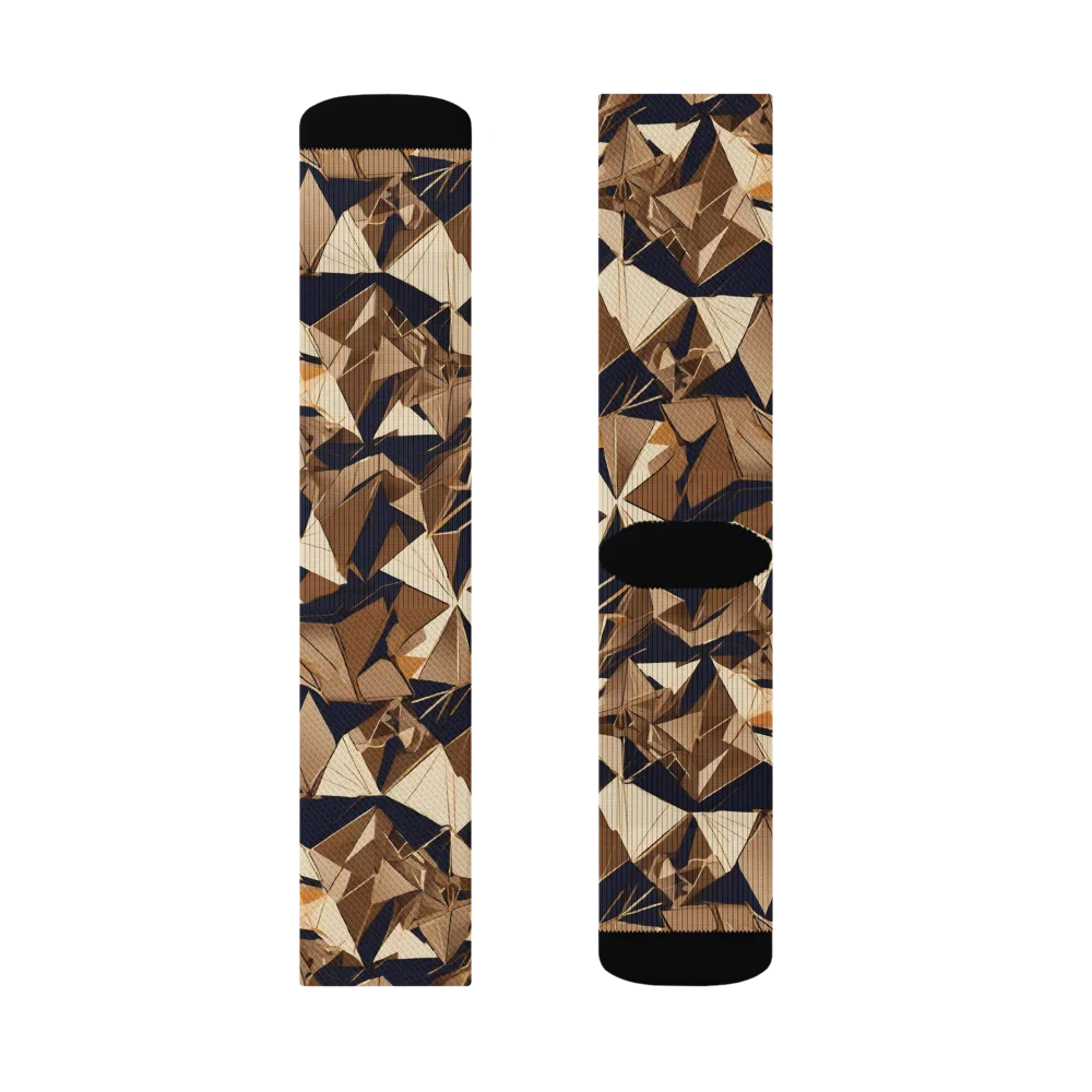 Gilded Fold on Socks — Left Sock