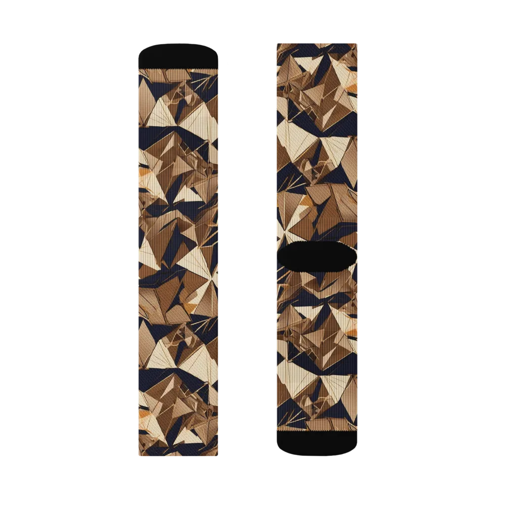 Gilded Fold on Socks — Right Sock