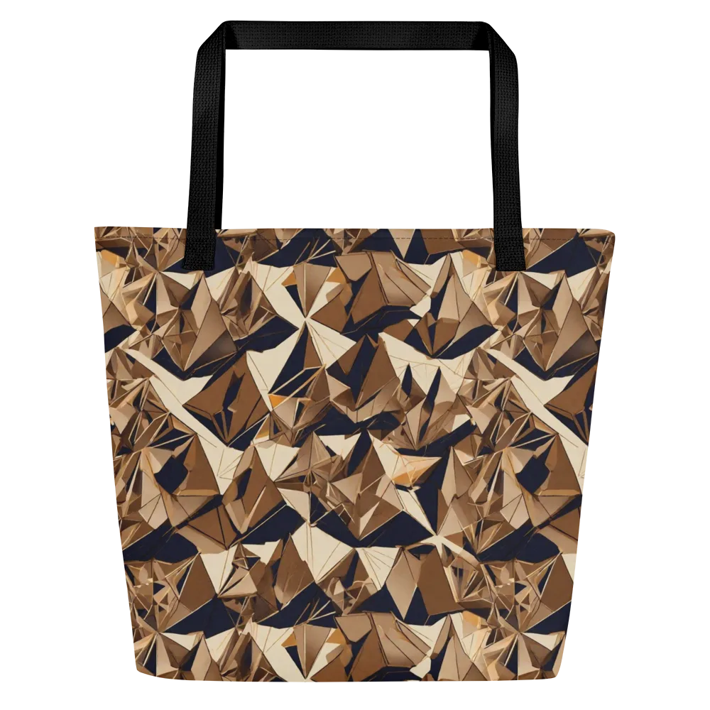 Gilded Fold on Large Tote Bag W/ Pocket — Front