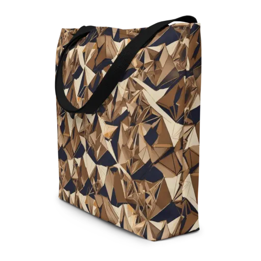 Gilded Fold on a Large Tote Bag W/ Pocket