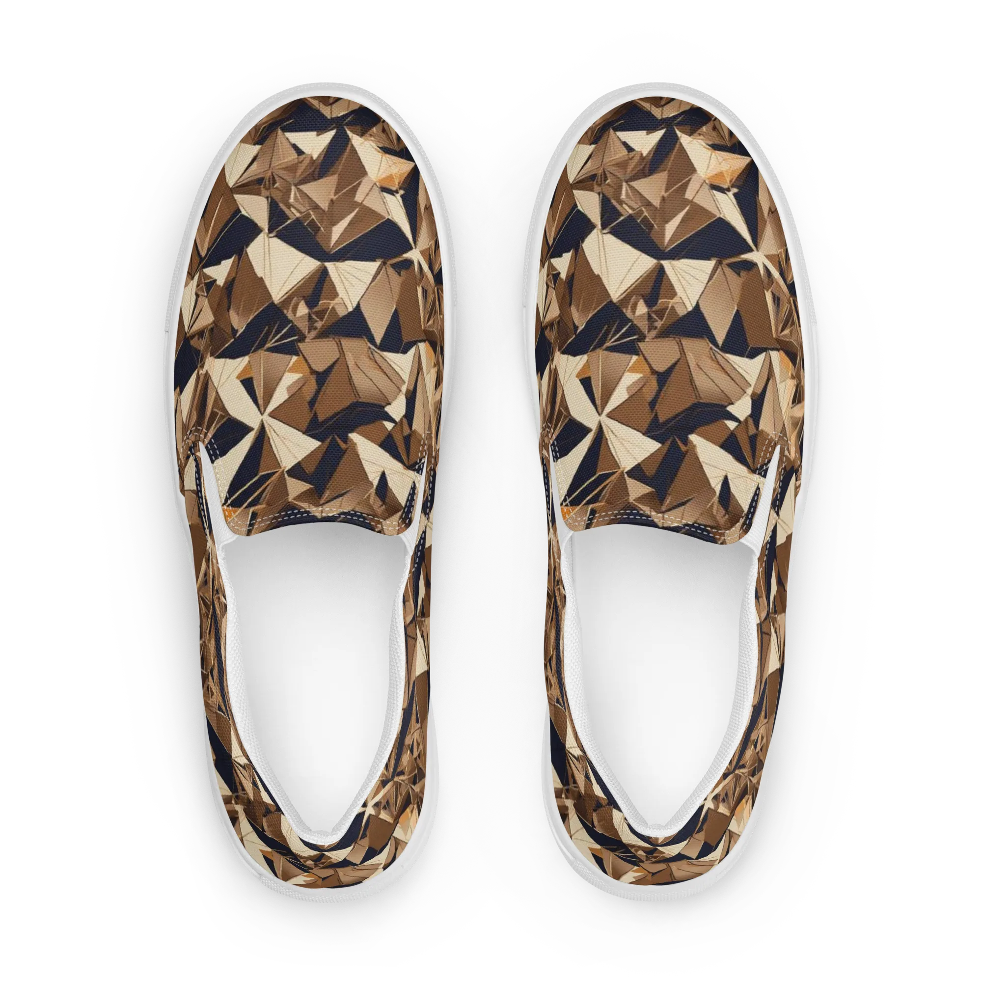 Gilded Fold on Women's Slip-On Canvas Shoes — Front