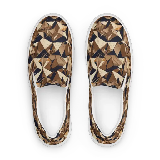 Gilded Fold on a Women's Slip-On Canvas Shoes