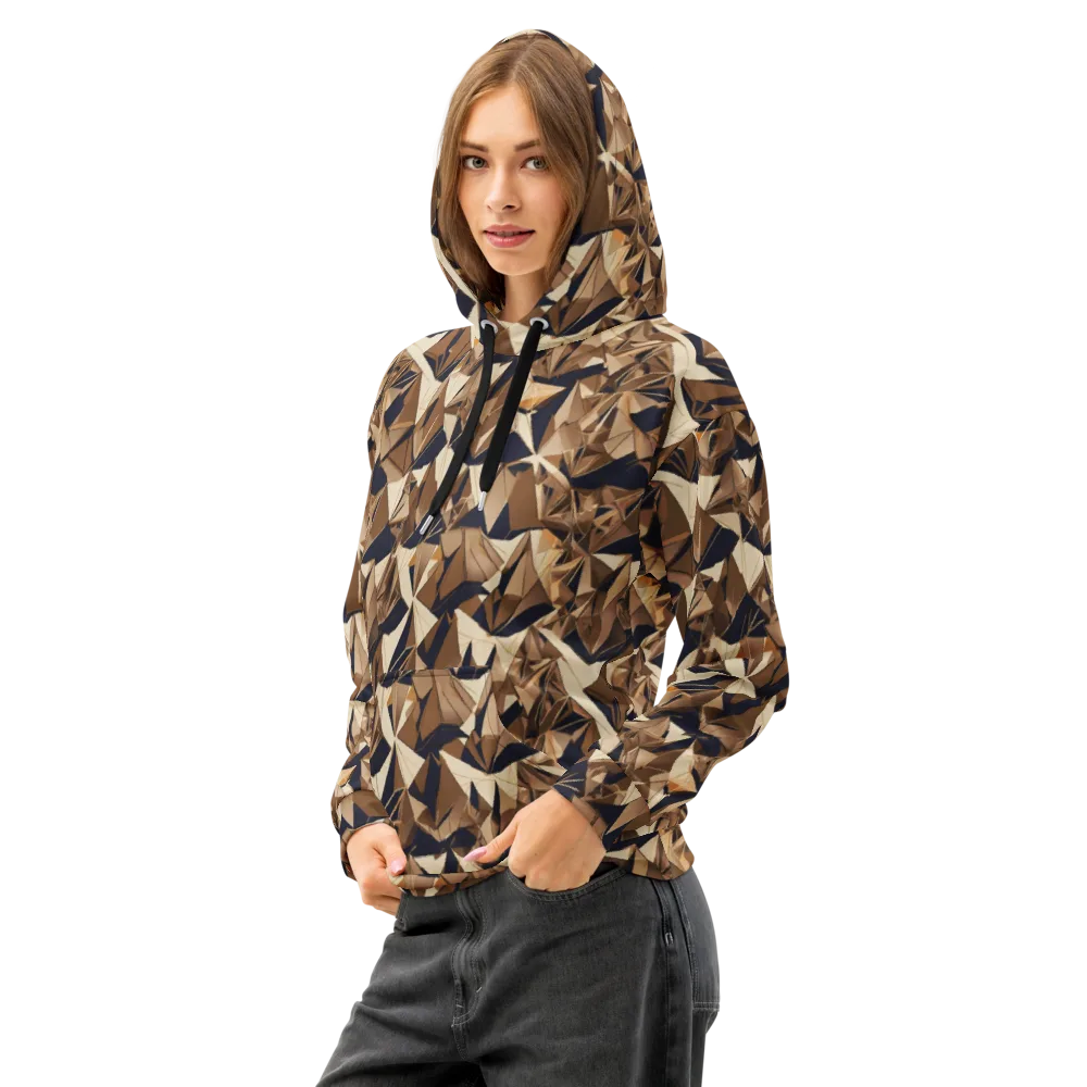 Gilded Fold on Cotton Hoodie — Left Front