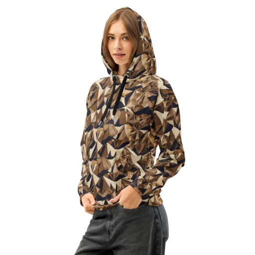 Gilded Fold on a Cotton Hoodie