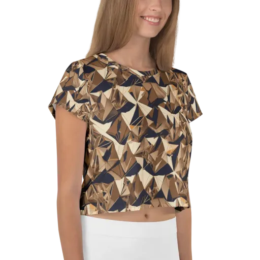 Gilded Fold on a Crop Tee