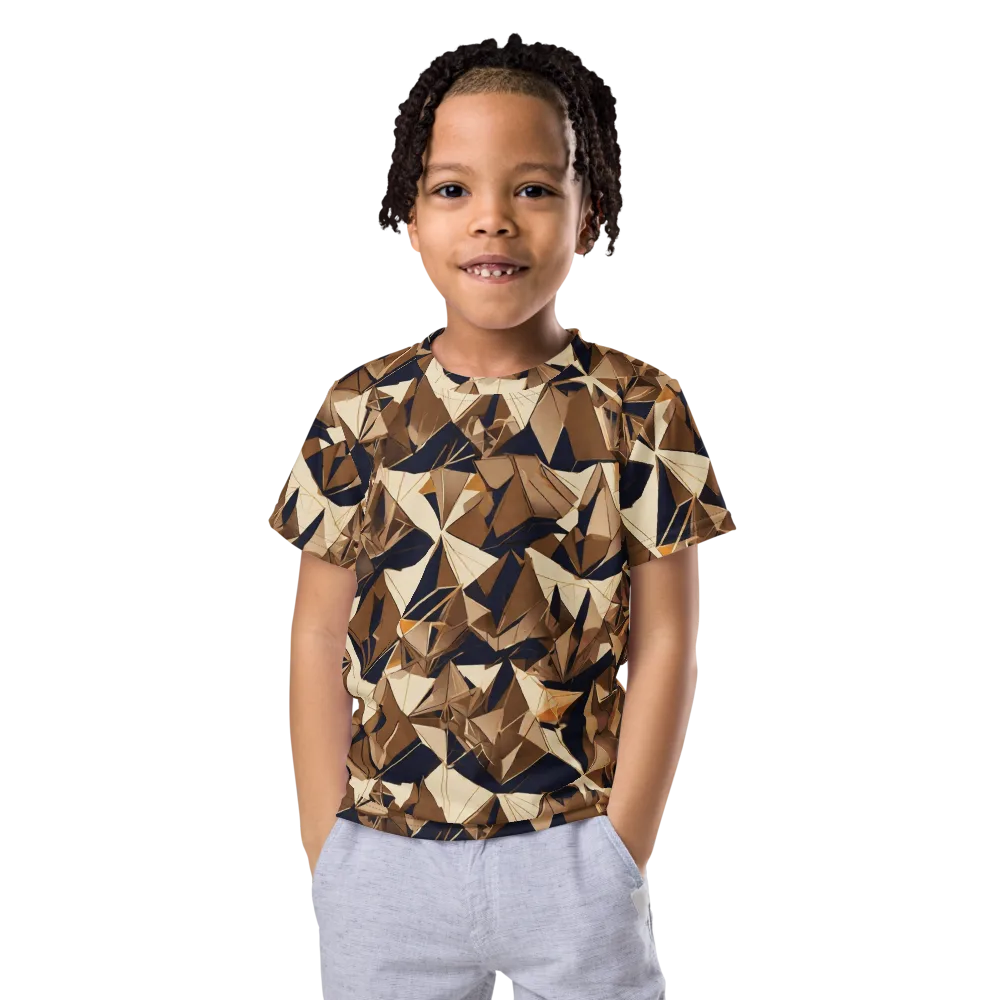 Gilded Fold on Kids Crew Neck T-Shirt — Front