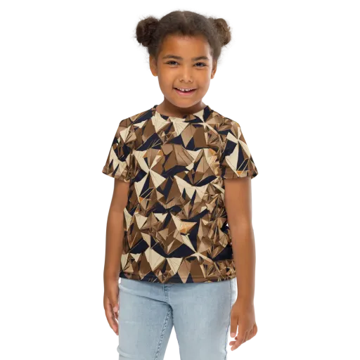 Gilded Fold on a Kids Crew Neck T-Shirt
