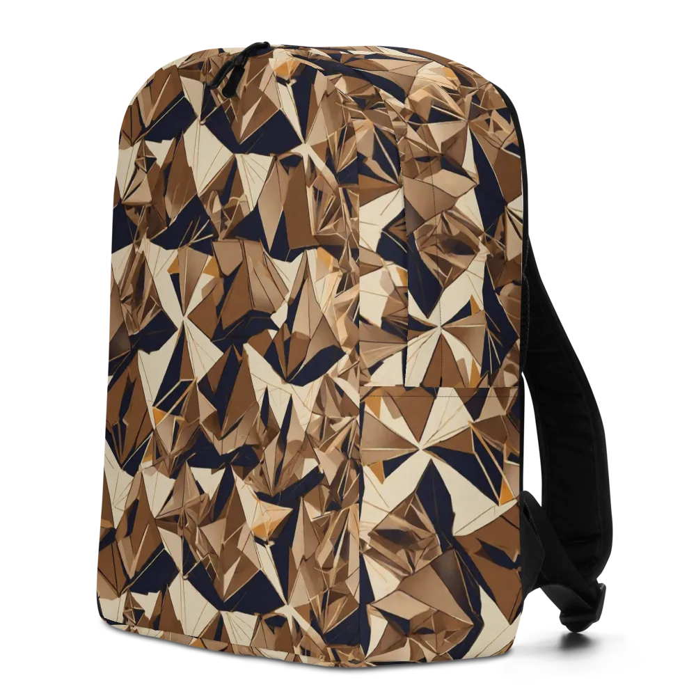 Gilded Fold on Minimalist Backpack — Left