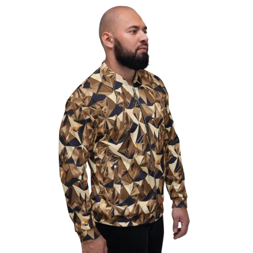 Gilded Fold on a Bomber Jacket