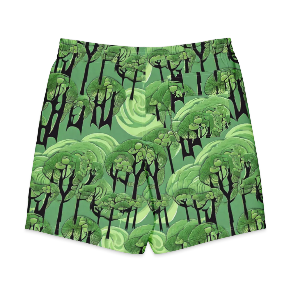 Mosswood Echo on Men's Board Shorts — Back