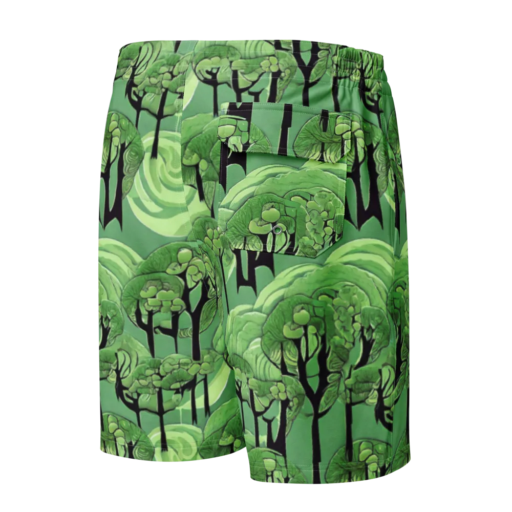 Mosswood Echo on Men's Board Shorts — Back