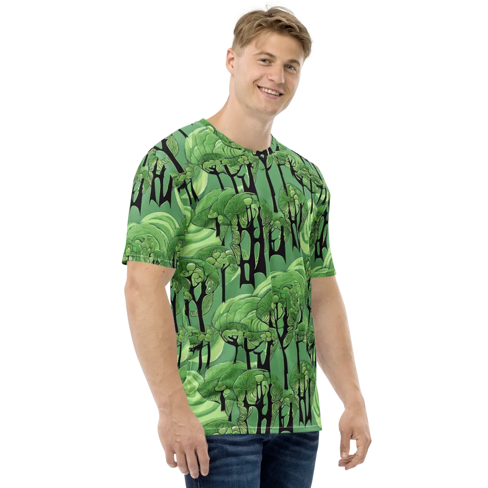 Mosswood Echo on Men's Crew Neck T-Shirt — Right