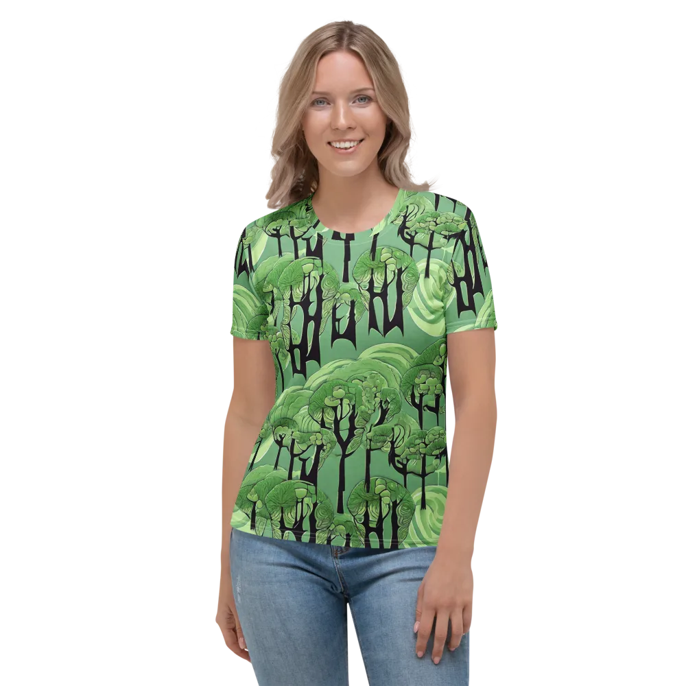 Mosswood Echo on Women's Crew Neck T-Shirt — Front