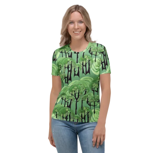 Mosswood Echo on a Women's Crew Neck T-Shirt