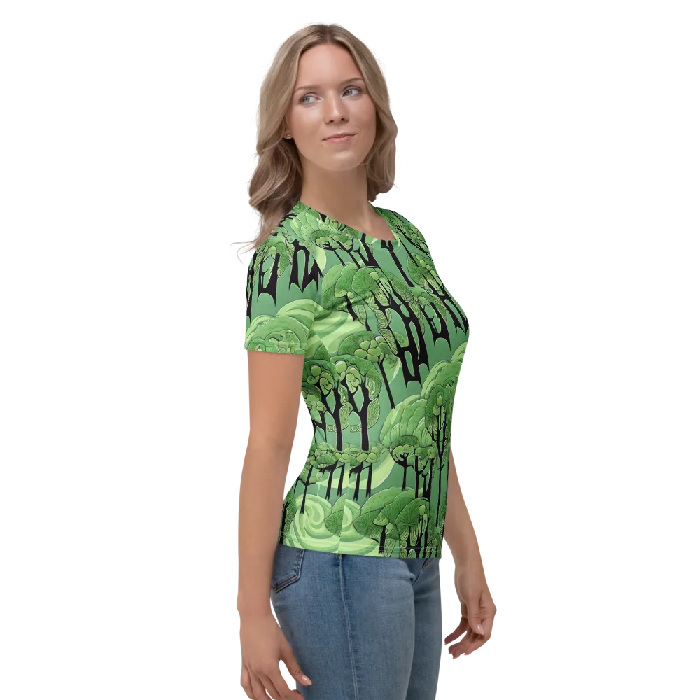 Mosswood Echo on Women's Crew Neck T-Shirt — Right