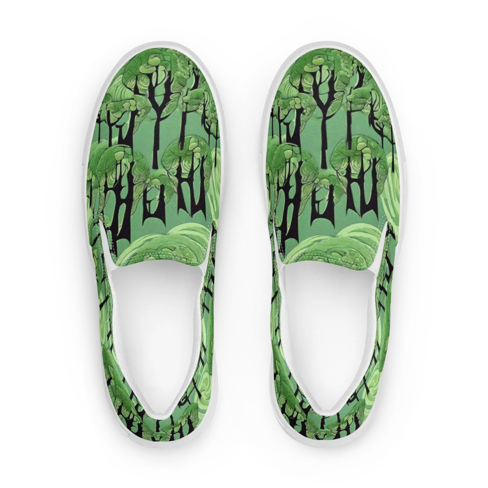 Mosswood Echo on Men's Slip-On Canvas Shoes — Front