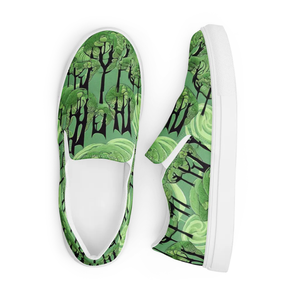 Mosswood Echo on Men's Slip-On Canvas Shoes — Front