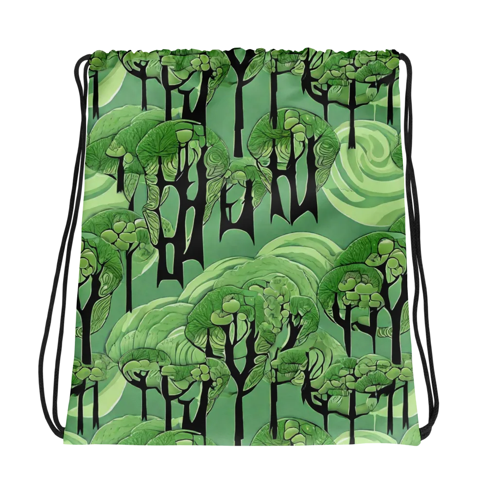 Mosswood Echo on Drawstring Bag — Photo