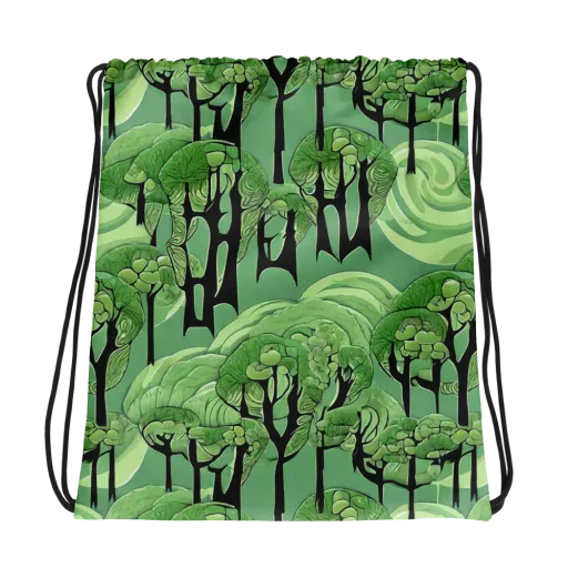 Mosswood Echo on a Drawstring Bag