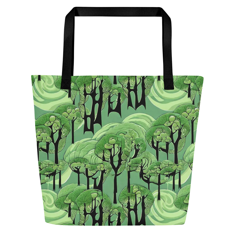 Mosswood Echo on Large Tote Bag W/ Pocket — Front